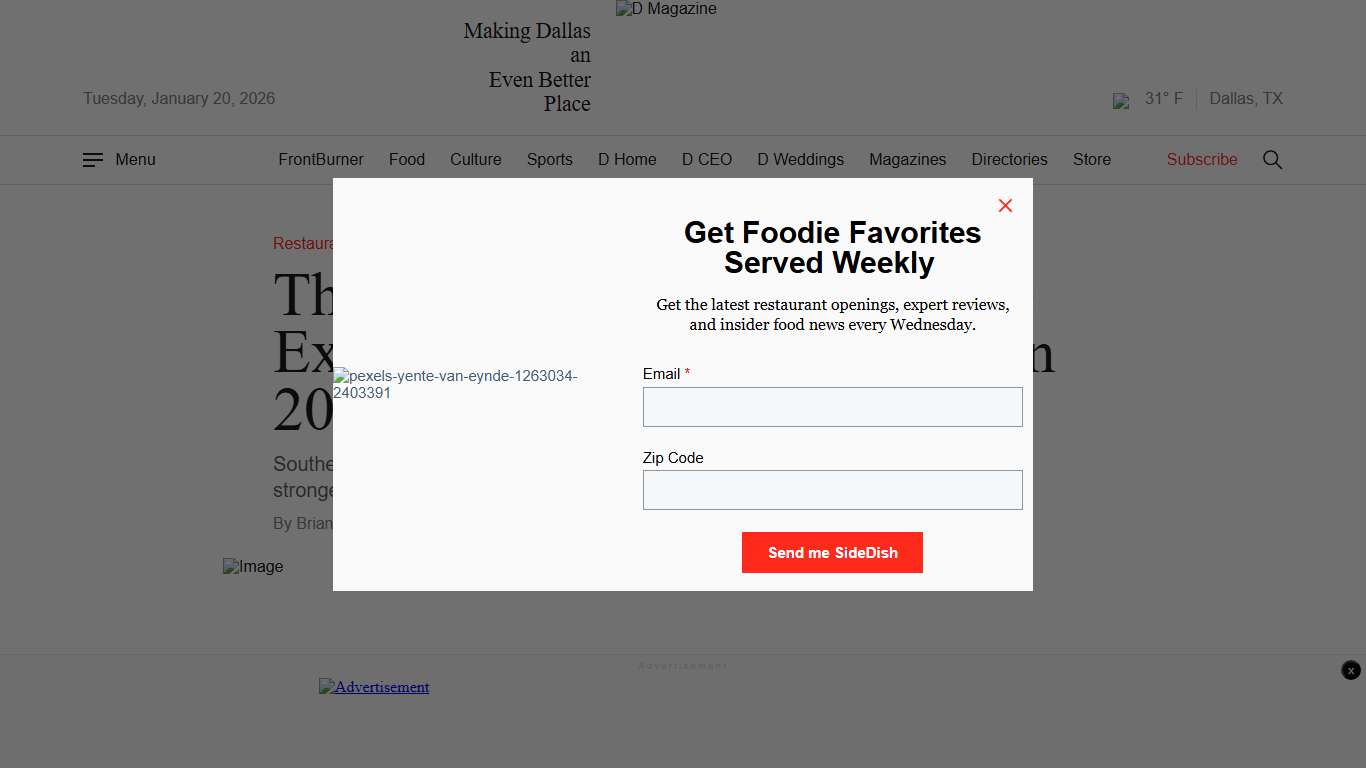 The Biggest Dallas Food News Heading Into 2026 - D Magazine