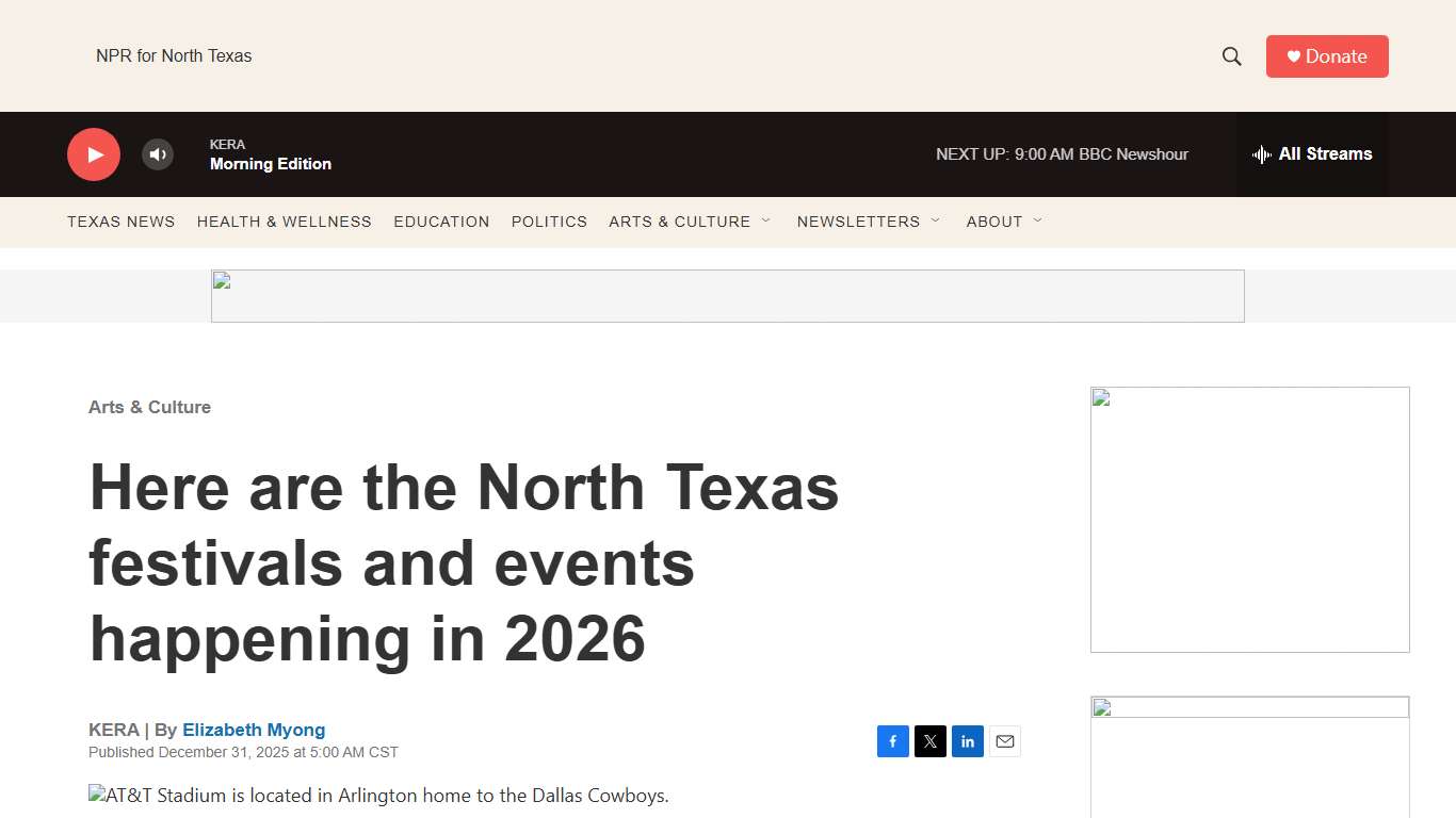 Here are the North Texas festivals and events happening in 2026 | KERA News